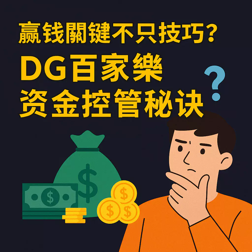贏錢關鍵不只DG百家樂技巧？資金控管秘訣很重要！